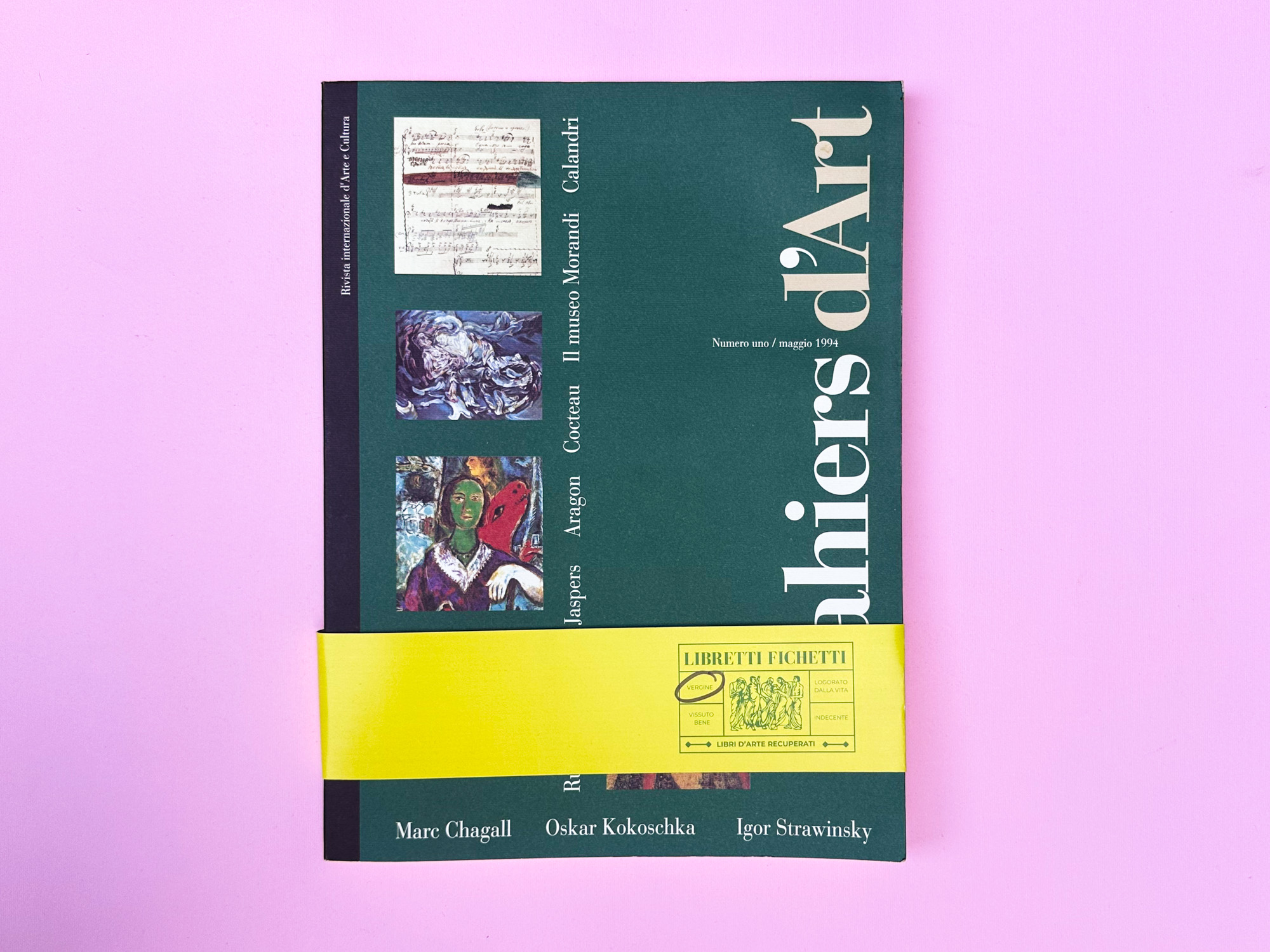 Rivista Cahiers d'Art - numero uno - maggio 1994